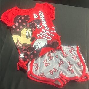 Red Minnie Mouse Toddler Outfit